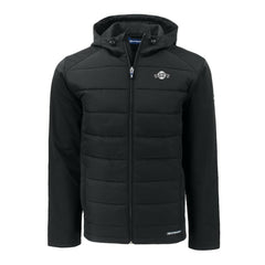 San Francisco Giants Cutter & Buck Evoke Hybrid Eco Softshell Recycled Full-Zip Hooded Jacket Black