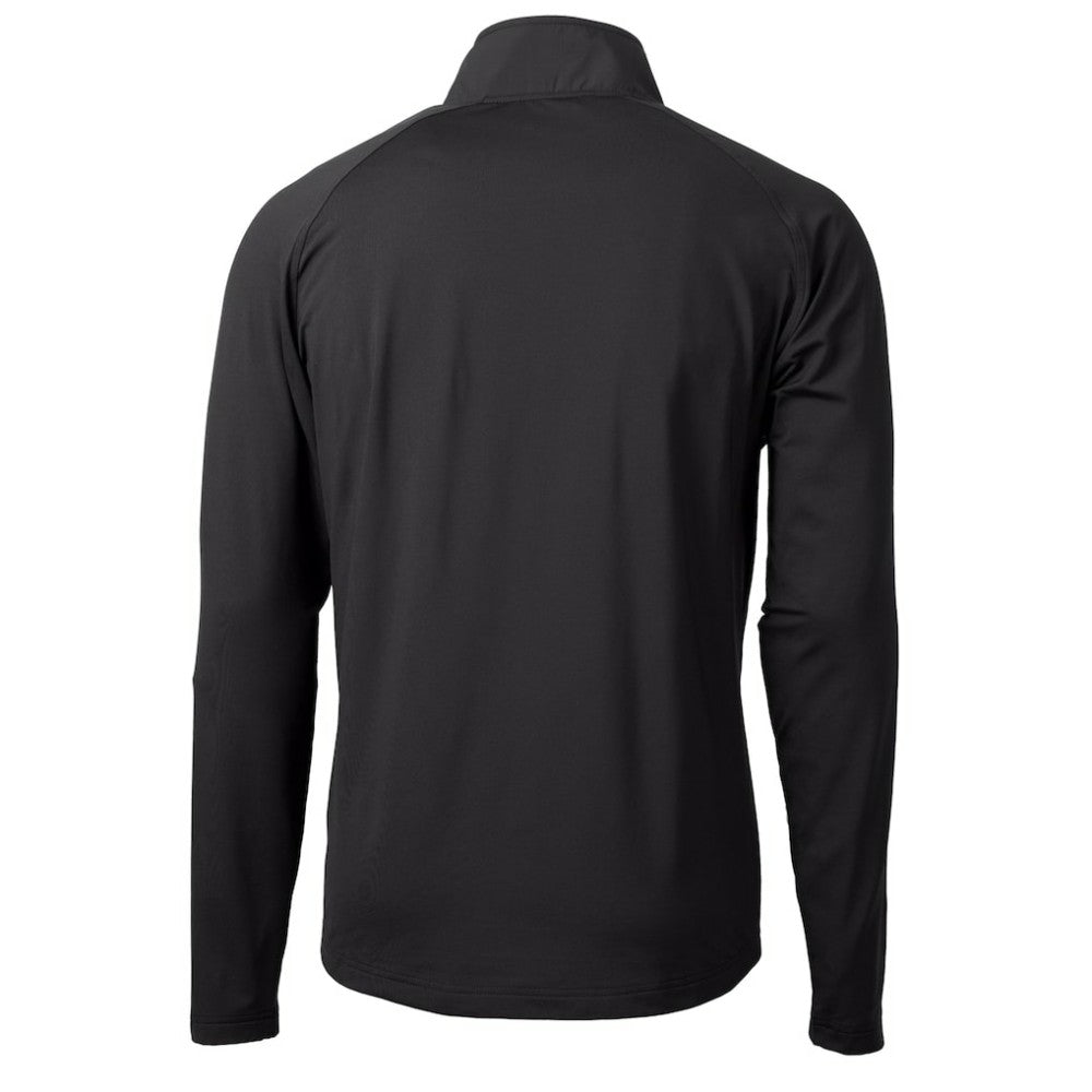 Philadelphia Phillies Cutter & Buck Adapt Eco Hybrid Raglan DryTec Quarter-Zip Jacket Black