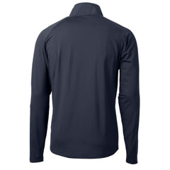 Philadelphia Phillies Cutter & Buck Adapt Eco Hybrid Raglan DryTec Quarter-Zip Jacket Navy