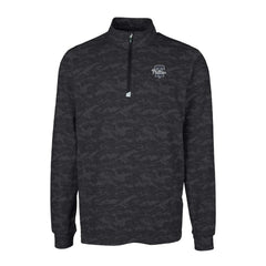 Philadelphia Phillies Cutter & Buck Traverse Eco Camo Tri-Blend DryTec Quarter-Zip Top Black