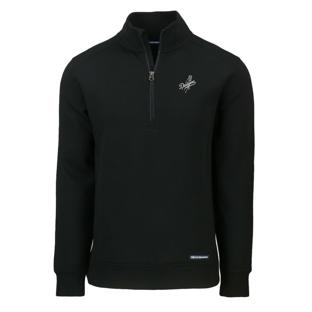 Los Angeles Dodgers Cutter & Buck Roam Eco Quarter-Zip Jacket Black