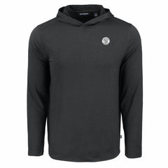 Milwaukee Brewers Cutter & Buck Coastline Epic Comfort Eco Recycled Hoodie T-Shirt Black