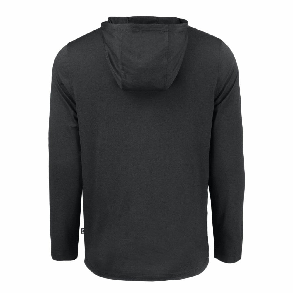 Milwaukee Brewers Cutter & Buck Coastline Epic Comfort Eco Recycled Hoodie T-Shirt Black