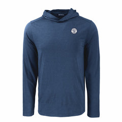 Milwaukee Brewers Cutter & Buck Coastline Epic Comfort Eco Recycled Hoodie T-Shirt Navy