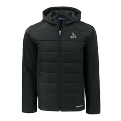 St. Louis Cardinals Cutter & Buck Evoke Hybrid Eco Softshell Recycled Full-Zip Hoodie Jacket Black