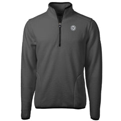 Washington Nationals Cutter & Buck Cascade Eco Fleece Quarter-Zip Jacket Gray