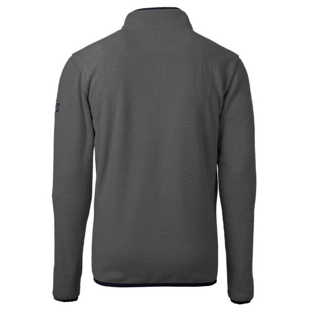 Washington Nationals Cutter & Buck Cascade Eco Fleece Quarter-Zip Jacket Gray