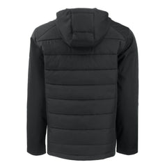 Detroit Tigers Cutter & Buck Big & Tall Evoke Hybrid Eco Softshell Recycled Full-Zip Jacket Black