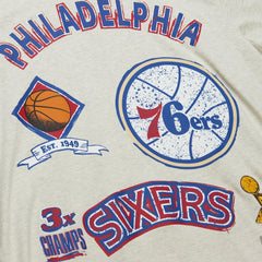 Philadelphia 76ers Hardwood Classics Legacy Defined Retro Championship T-Shirt - Oatmeal sale