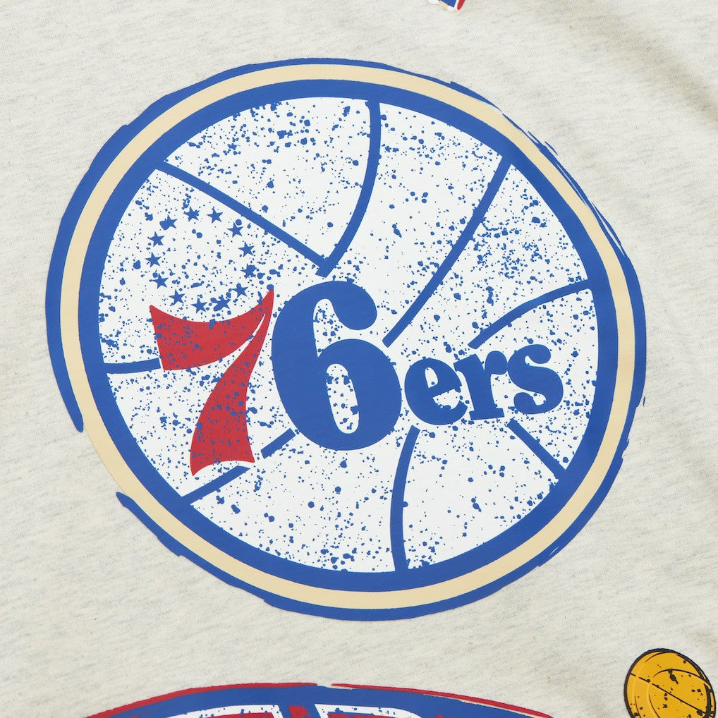 Philadelphia 76ers Hardwood Classics Legacy Defined Retro Championship T-Shirt - Oatmeal sale