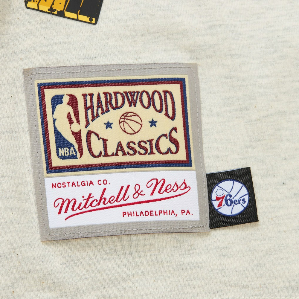 Philadelphia 76ers Hardwood Classics Legacy Defined Retro Championship T-Shirt - Oatmeal sale