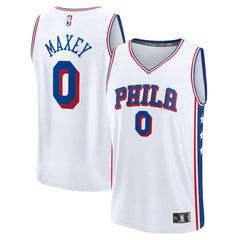 Tyrese Maxey Philadelphia 76ers Youth Fast Break Replica Player Jersey - Association Edition - White shop