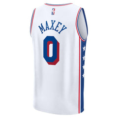 Tyrese Maxey Philadelphia 76ers Youth Fast Break Replica Player Jersey - Association Edition - White shop