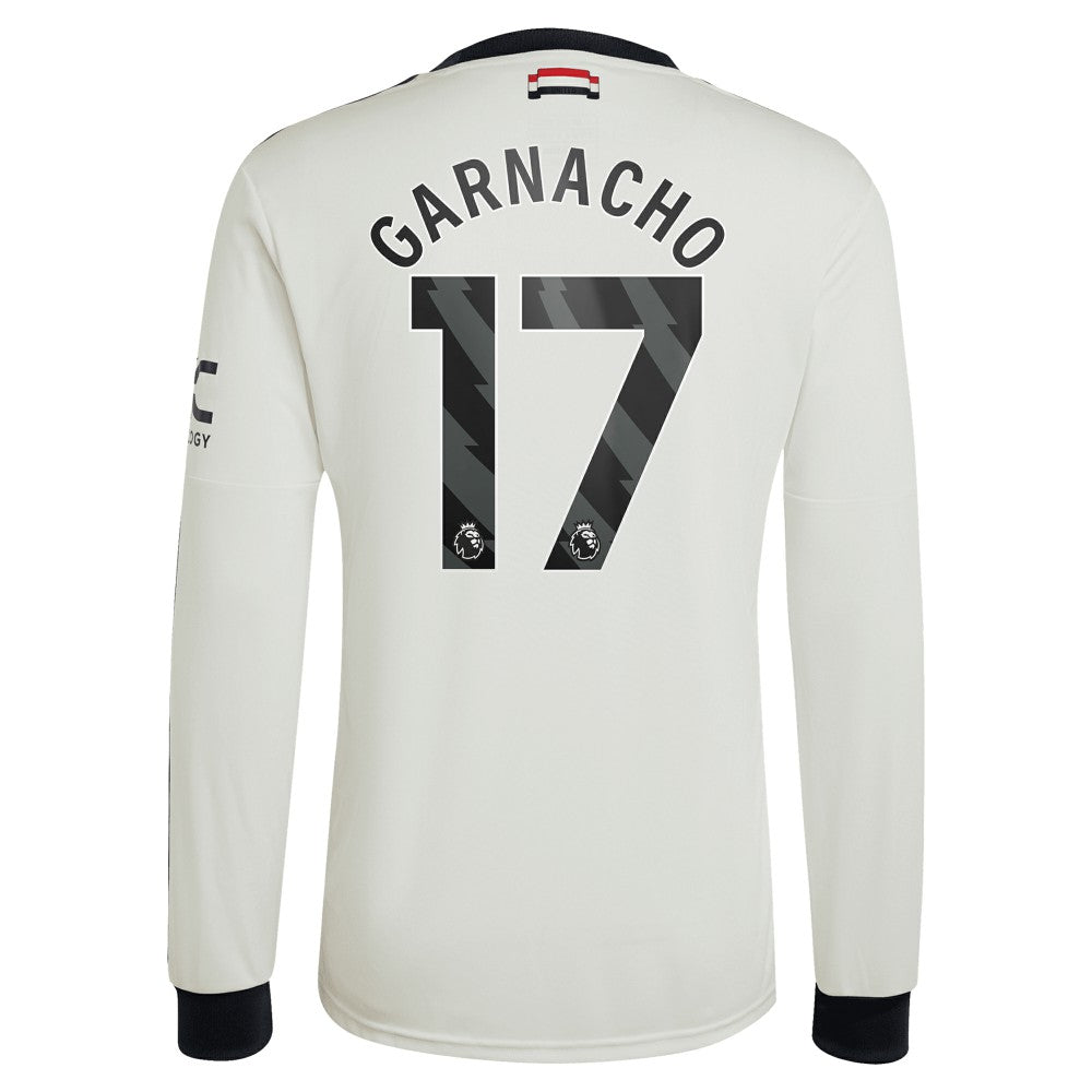 Alejandro Garnacho Manchester United Originals 2024/25 Third Replica Long Sleeve Jersey - Cream shop