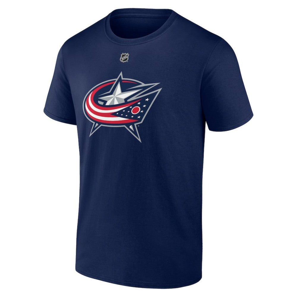 Adam Fantilli Columbus Blue Jackets Fanatics Authentic Stack Name & Number T-Shirt - Navy T-shirts