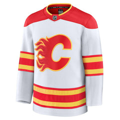 Calgary Flames Fanatics Away Premium Jersey - White Jerseys