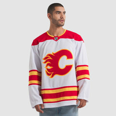 Calgary Flames Fanatics Away Premium Jersey - White Jerseys
