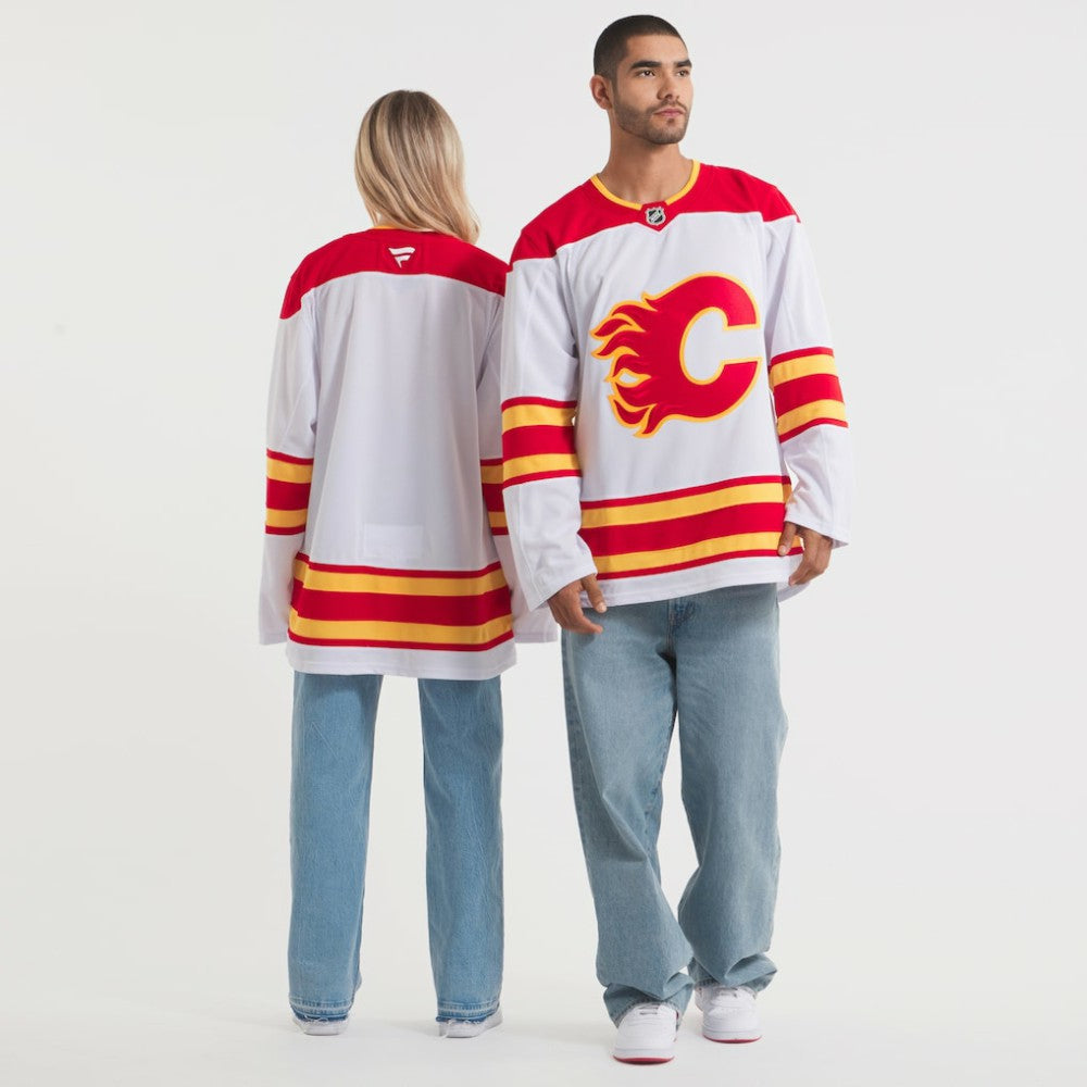 Calgary Flames Fanatics Away Premium Jersey - White Jerseys