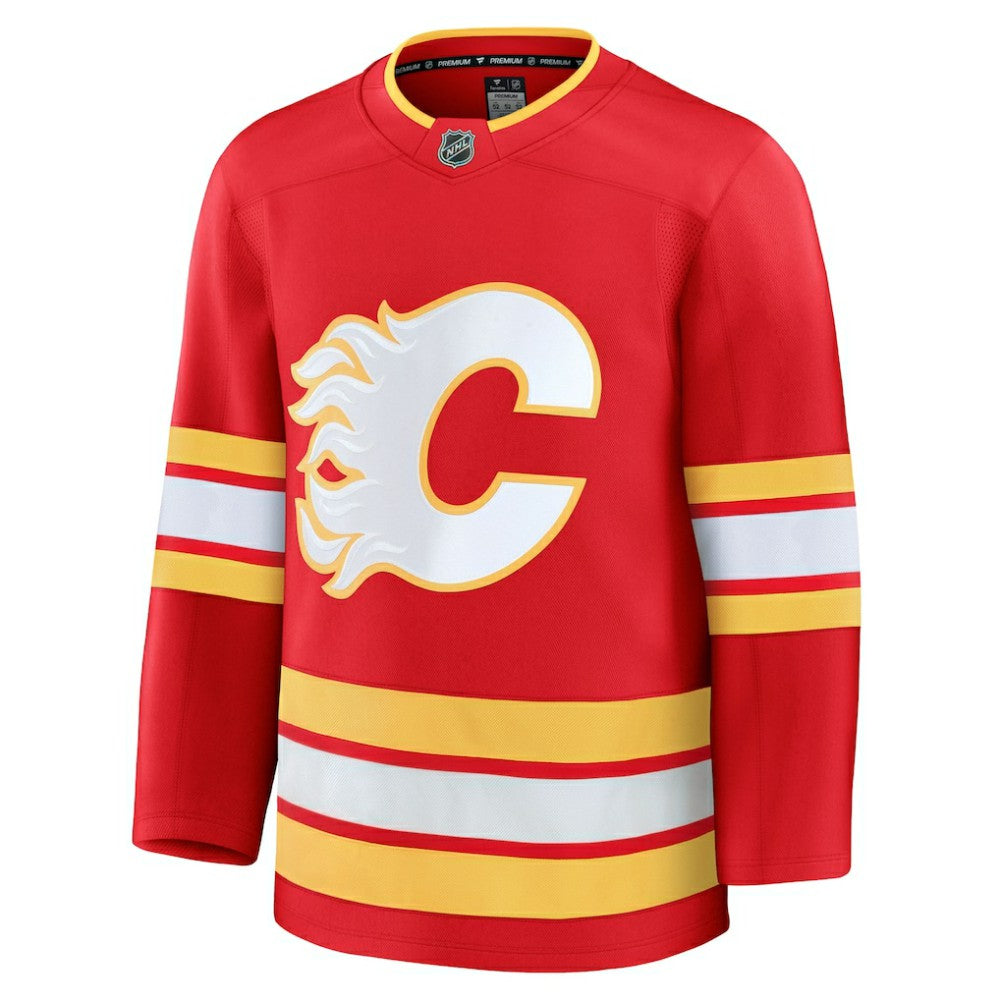 Calgary Flames Fanatics Home Premium Jersey - Red Jerseys