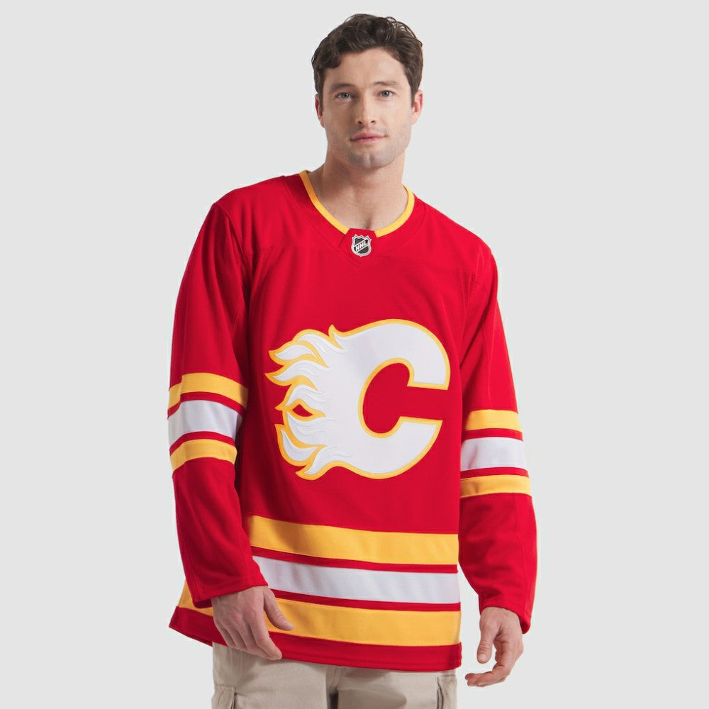 Calgary Flames Fanatics Home Premium Jersey - Red Jerseys