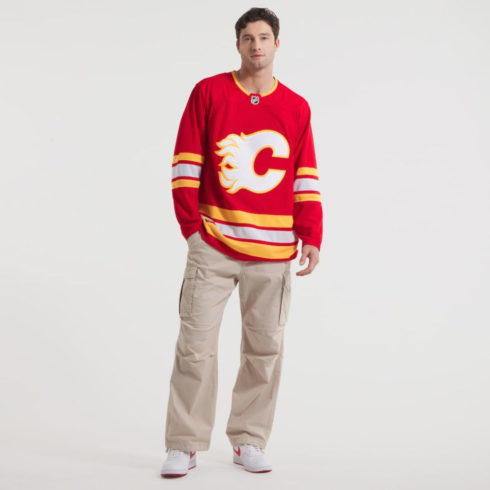 Calgary Flames Fanatics Home Premium Jersey - Red Jerseys