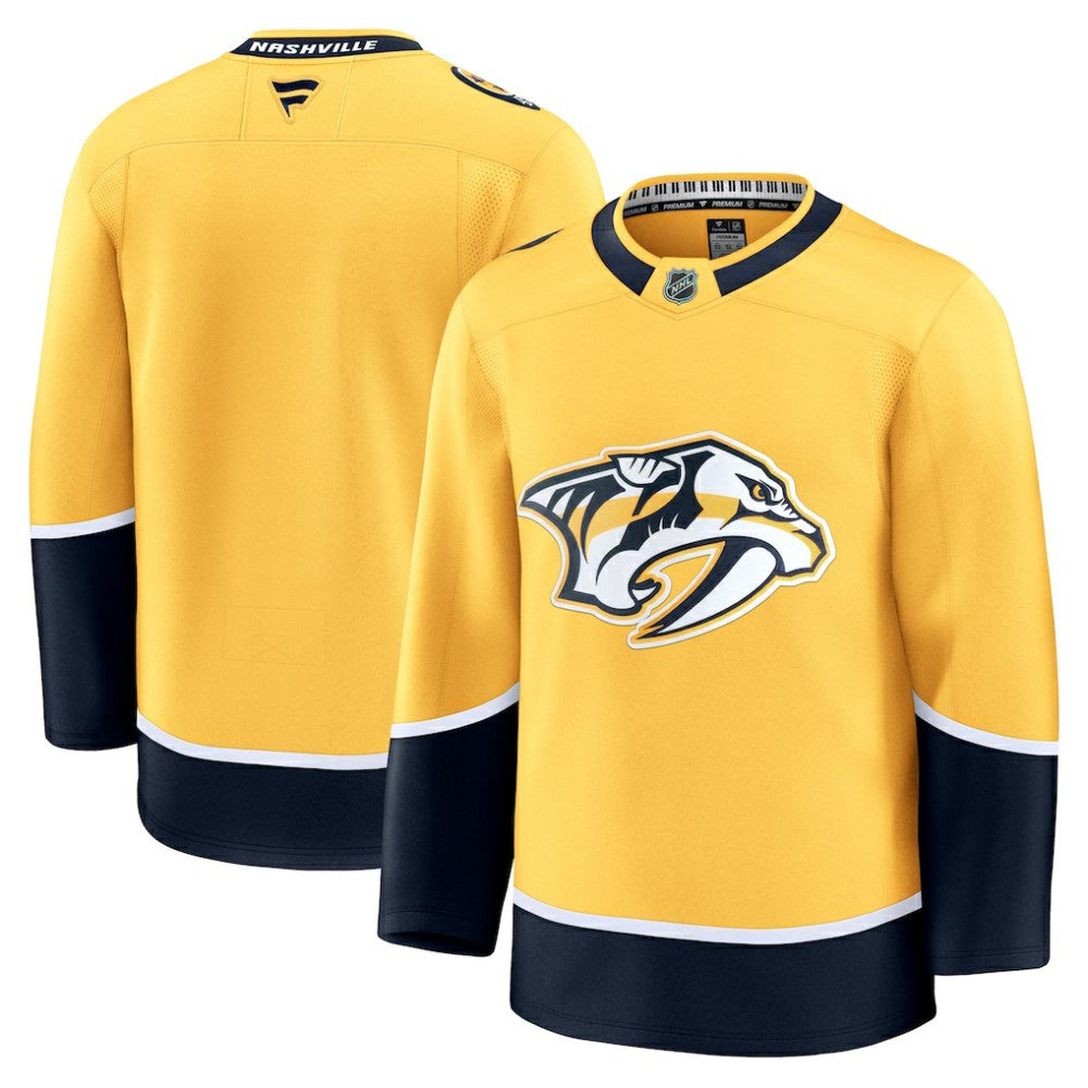 Nashville Predators Fanatics Home Premium Jersey - Yellow Jerseys