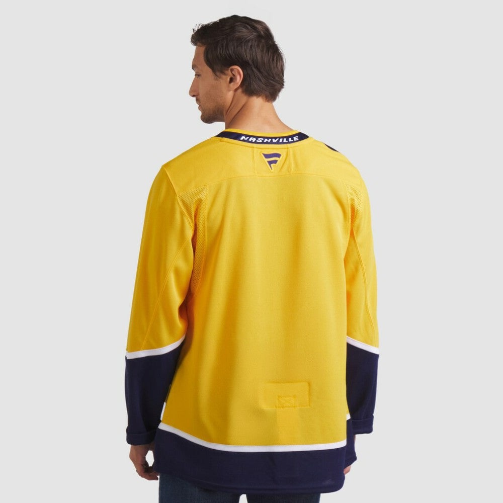 Nashville Predators Fanatics Home Premium Jersey - Yellow Jerseys