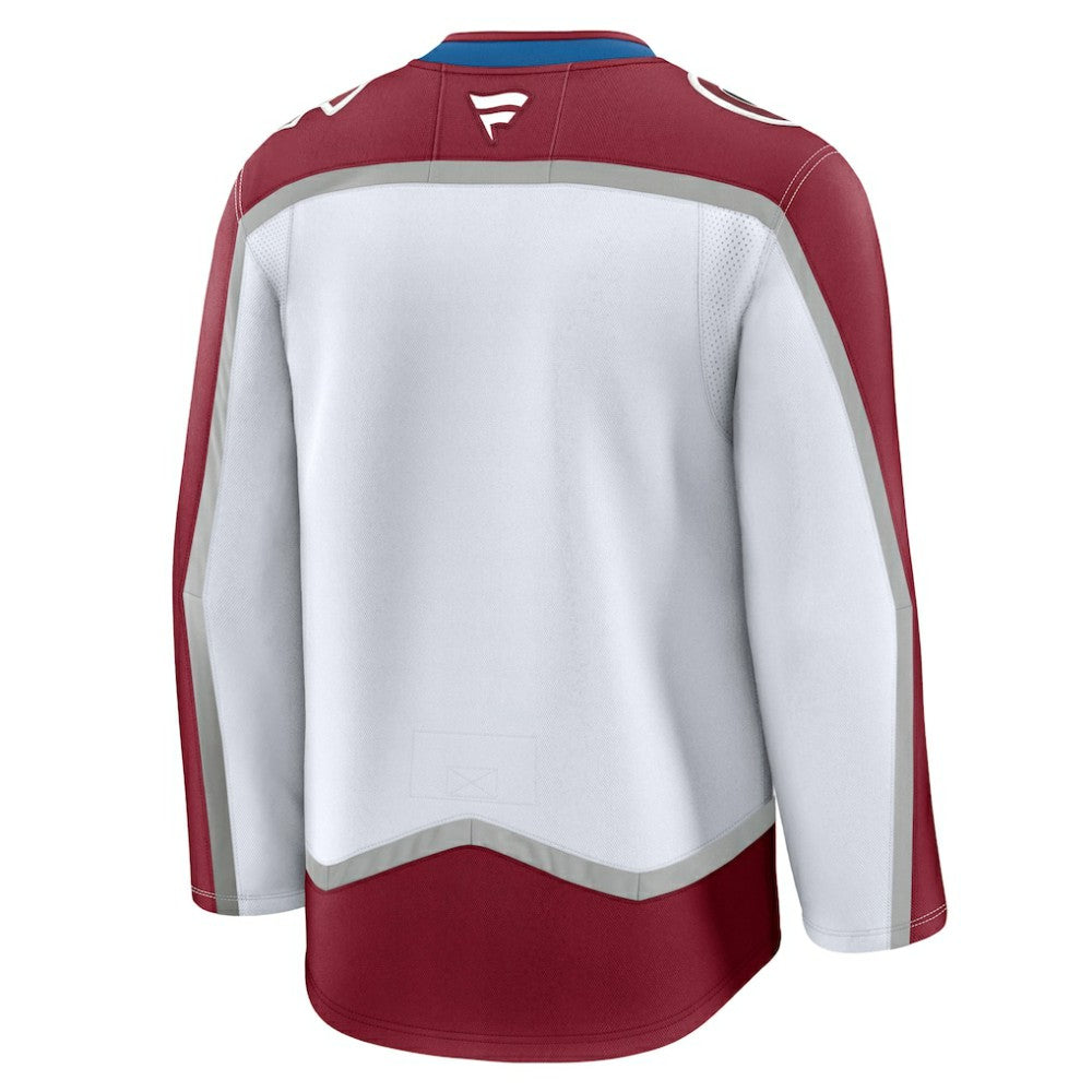 Colorado Avalanche Fanatics Away Premium Jersey - White Jerseys