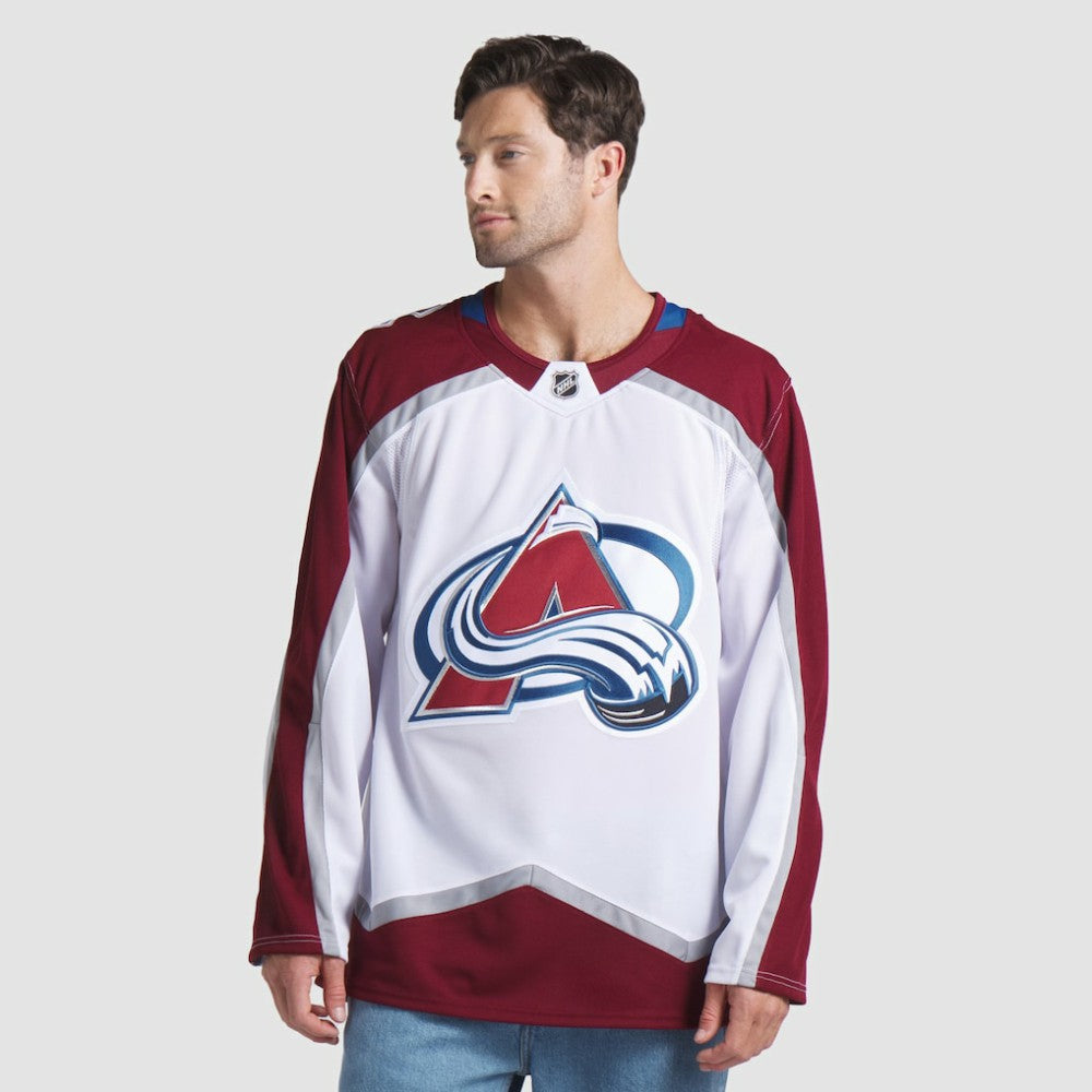 Colorado Avalanche Fanatics Away Premium Jersey - White Jerseys