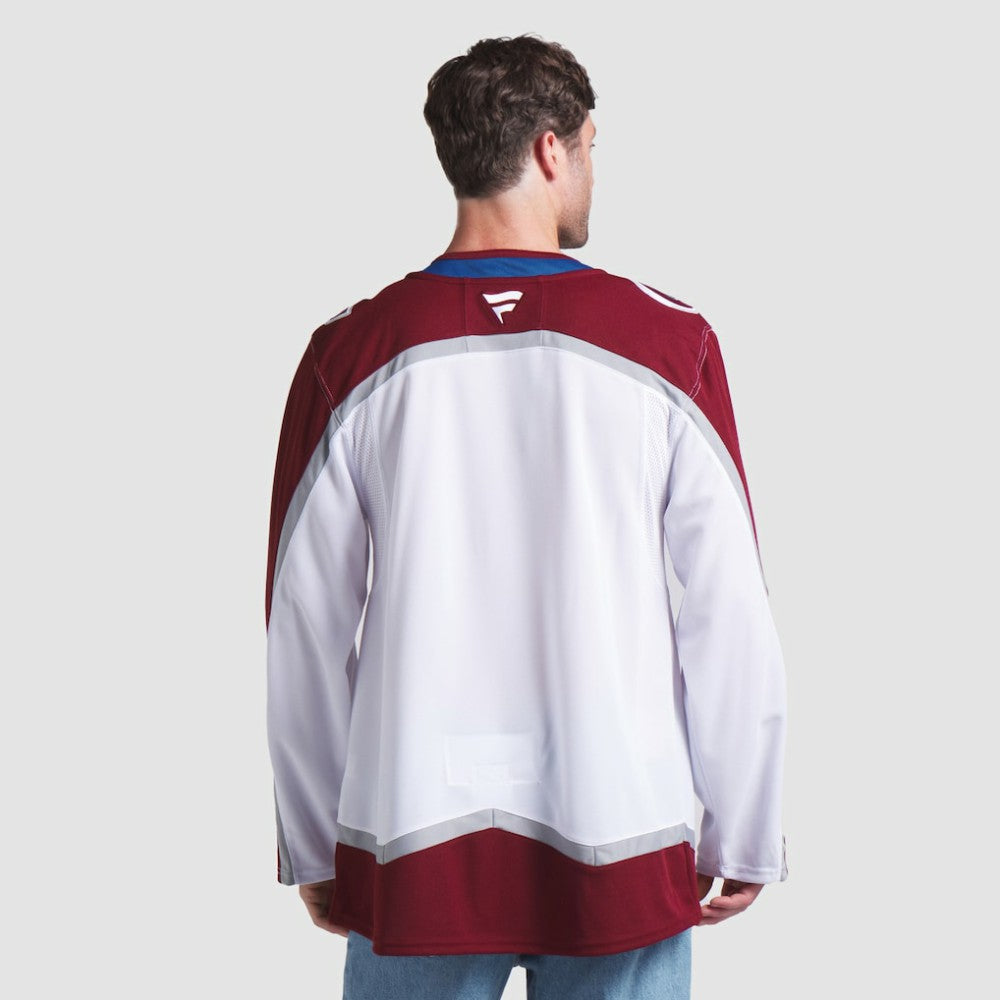 Colorado Avalanche Fanatics Away Premium Jersey - White Jerseys
