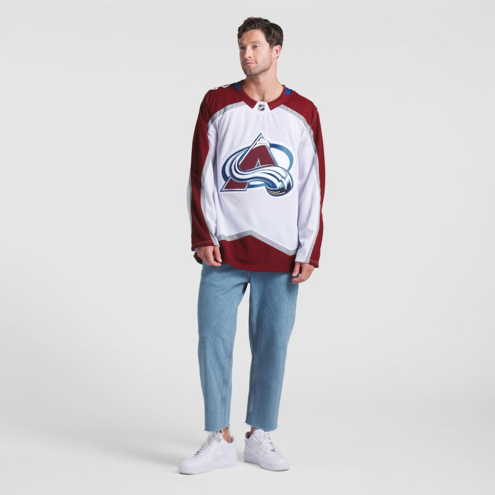 Colorado Avalanche Fanatics Away Premium Jersey - White Jerseys
