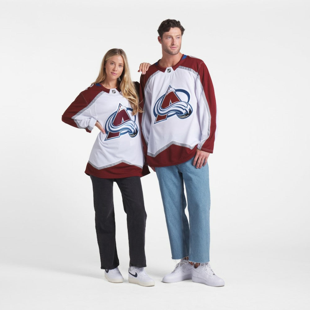 Colorado Avalanche Fanatics Away Premium Jersey - White Jerseys