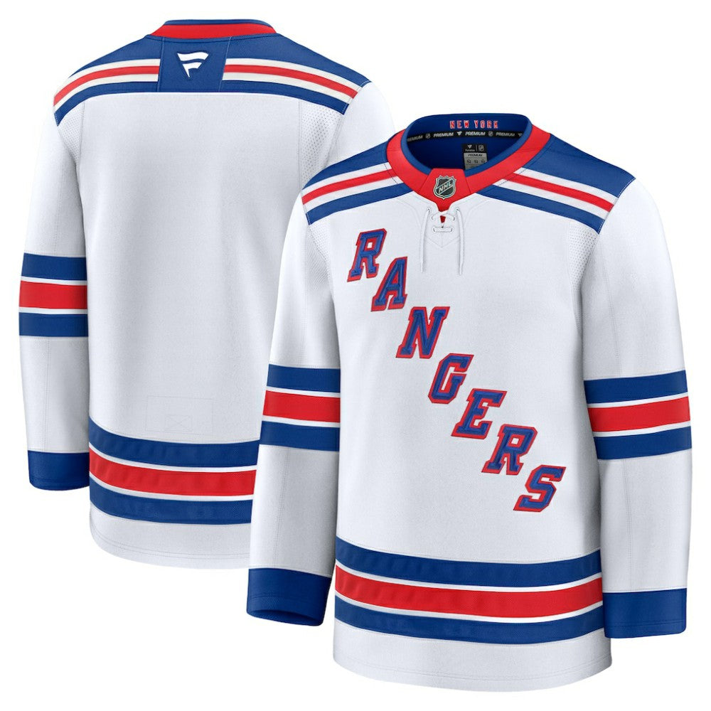 New York Rangers Fanatics Away Premium Jersey - White Jerseys