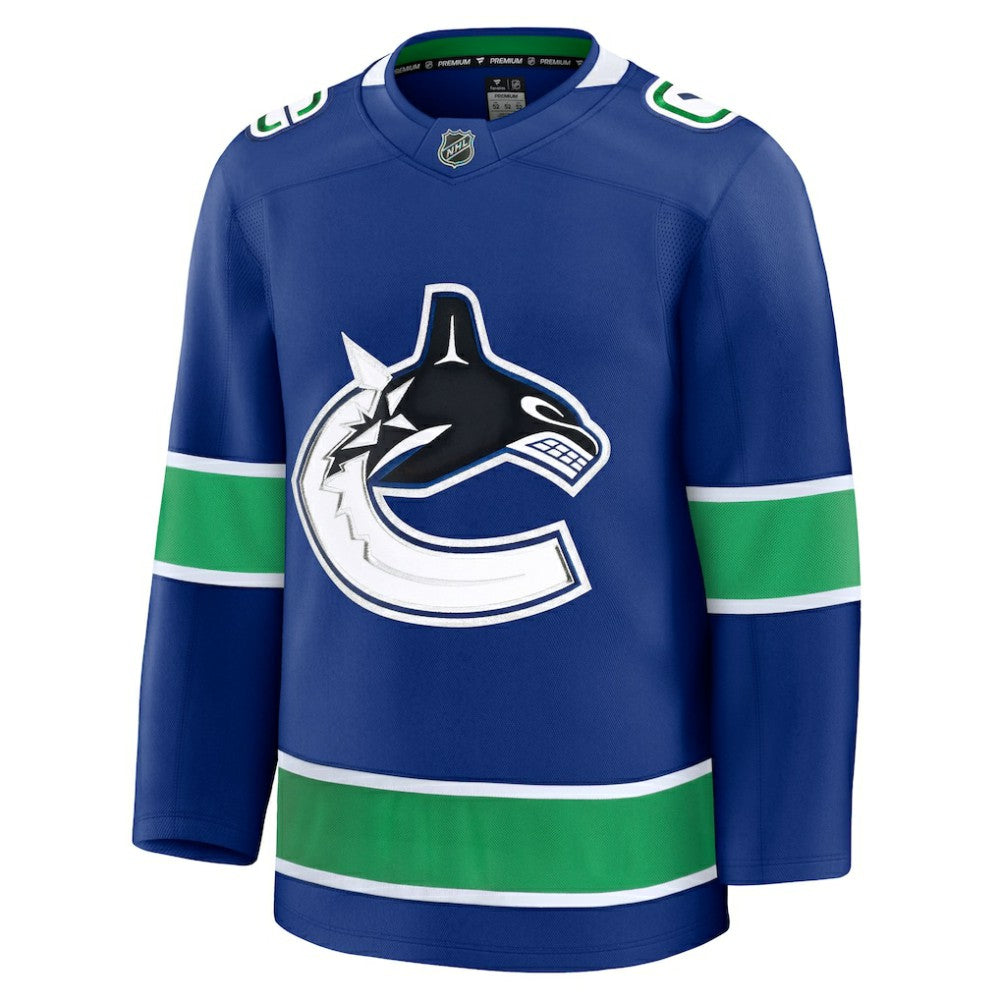 Vancouver Canucks Fanatics Home Premium Jersey - Blue Jerseys