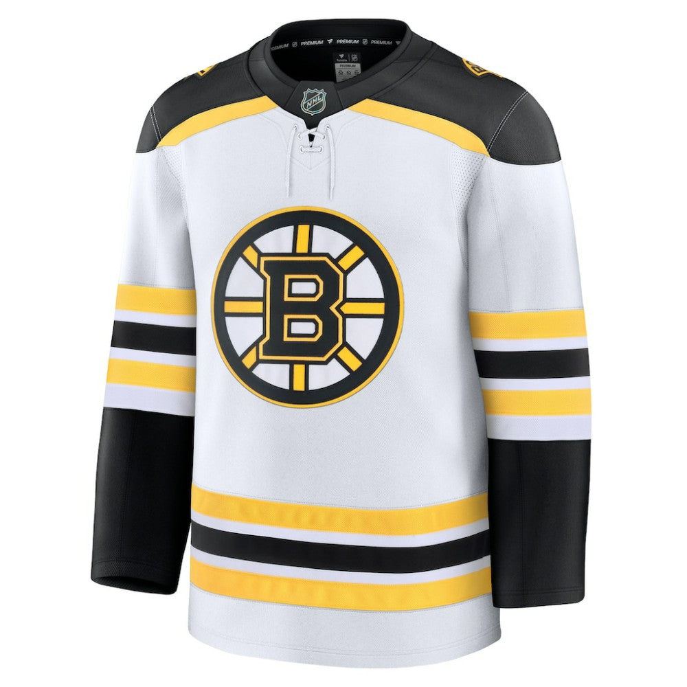 Boston Bruins Fanatics Away Premium Jersey - White Jerseys