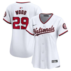 James Wood Washington Nationals Women's Home Limited Player Jersey White