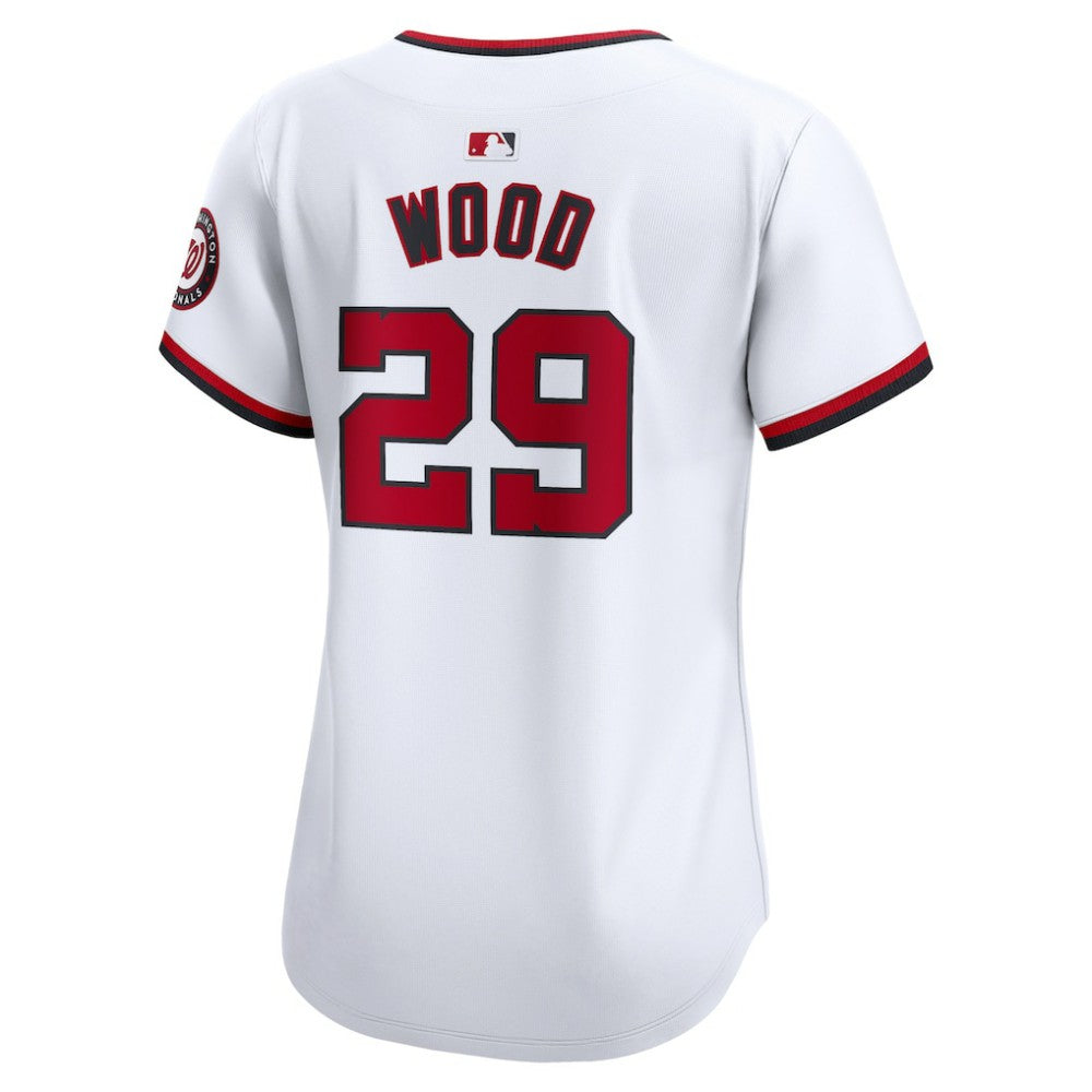 James Wood Washington Nationals Women's Home Limited Player Jersey White