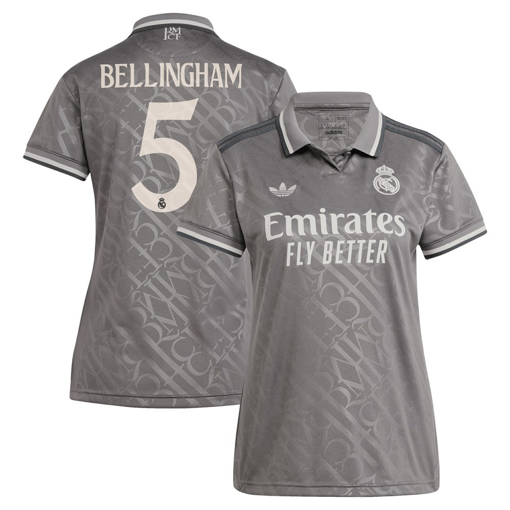 Jude Bellingham Real Madrid Originals Women's 2024/25 Third Replica Player Jersey - Charcoal on sale
