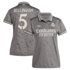 Jude Bellingham Real Madrid Originals Women's 2024/25 Third Replica Player Jersey - Charcoal on sale