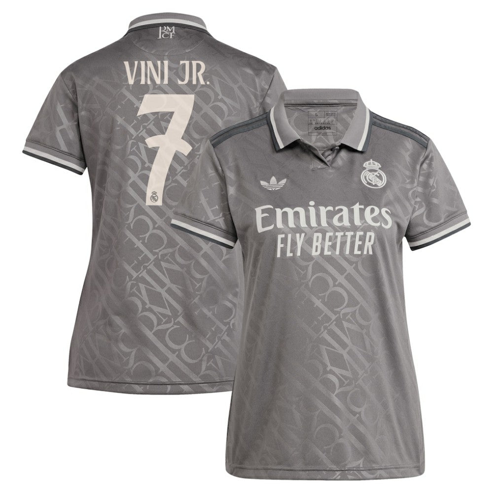 Vini Jr. Real Madrid Originals Women's 2024/25 Third Replica Player Jersey - Charcoal outlet