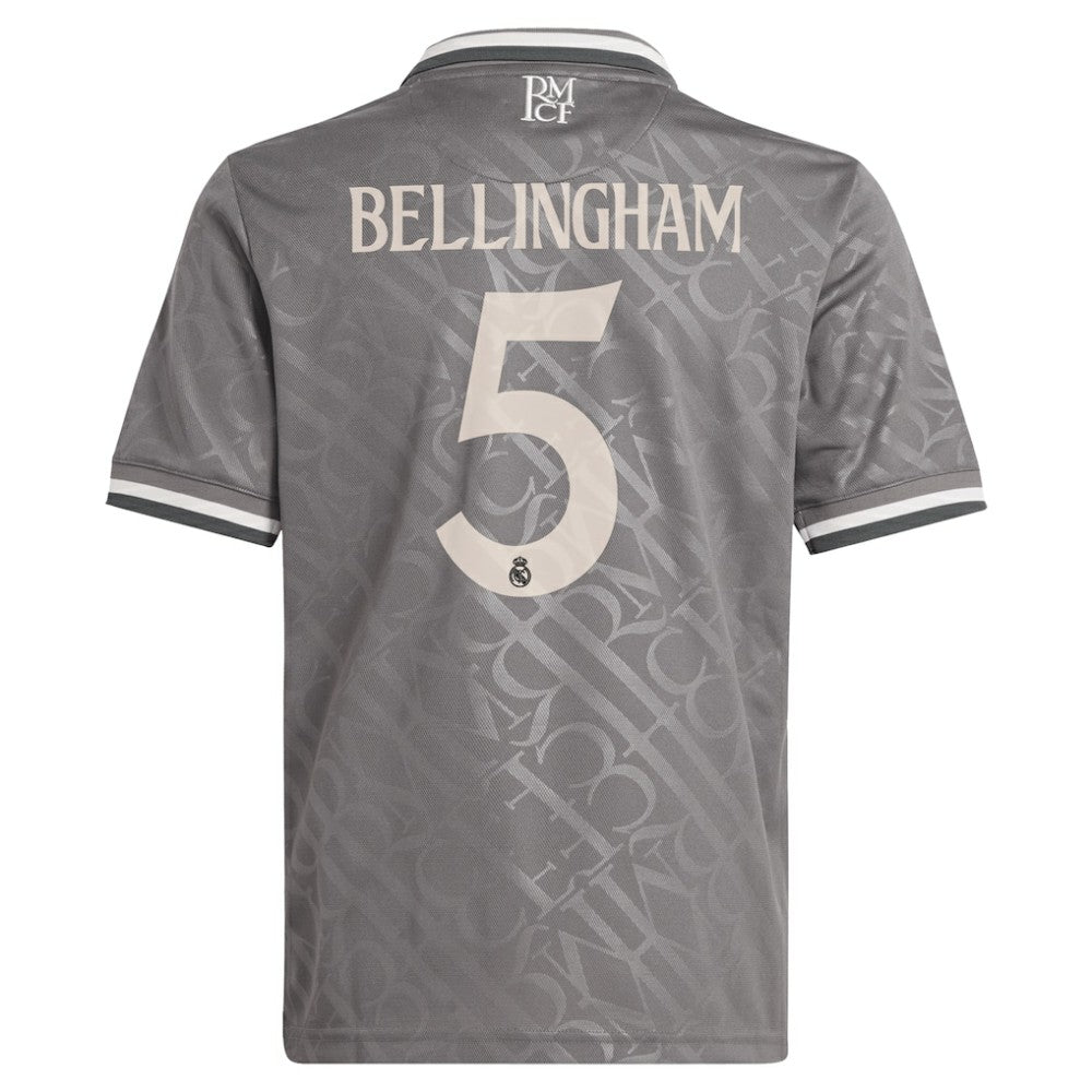 Jude Bellingham Real Madrid Originals Youth 2024/25 Third Replica Player Jersey - Charcoal shop