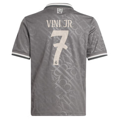 Vini Jr. Real Madrid Originals Youth 2024/25 Third Replica Player Jersey - Charcoal on sale