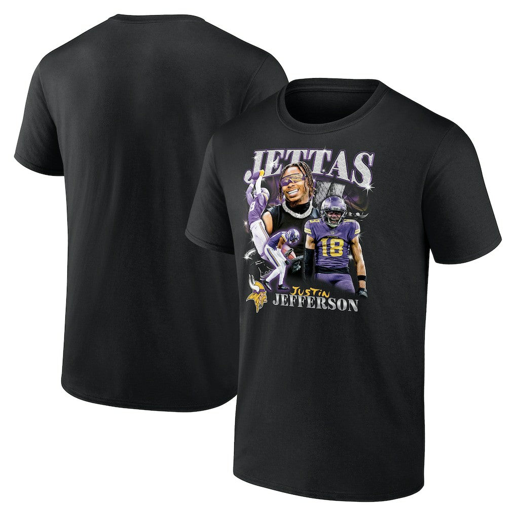 Justin Jefferson Minnesota Vikings Notorious Player Graphic T-Shirt - Black cheap