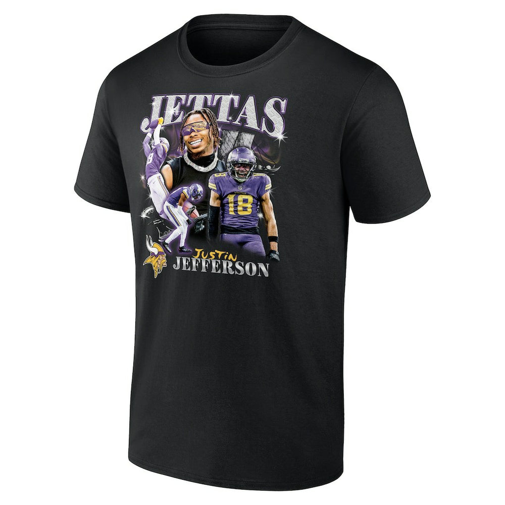 Justin Jefferson Minnesota Vikings Notorious Player Graphic T-Shirt - Black cheap
