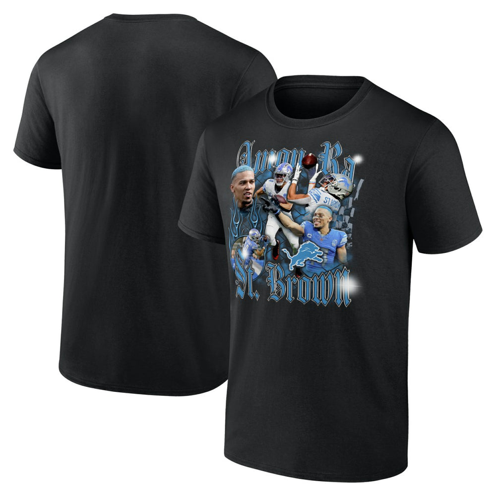 Amon-Ra St. Brown Detroit Lions Notorious Player Graphic T-Shirt - Black online
