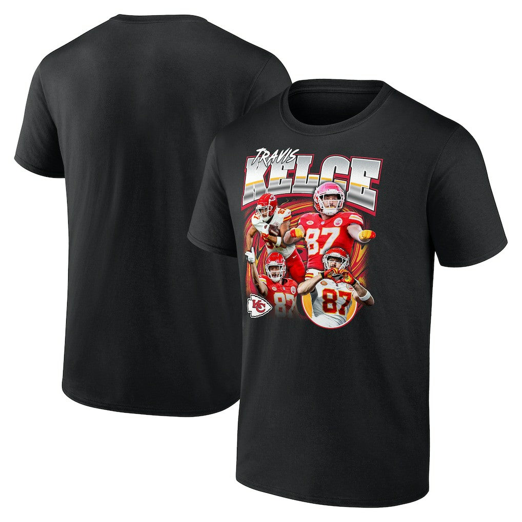 Travis Kelce Kansas City Chiefs Notorious Player Graphic T-Shirt - Black on sale