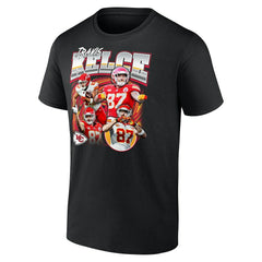 Travis Kelce Kansas City Chiefs Notorious Player Graphic T-Shirt - Black on sale