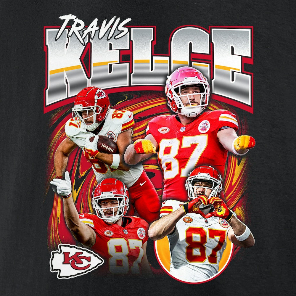 Travis Kelce Kansas City Chiefs Notorious Player Graphic T-Shirt - Black on sale