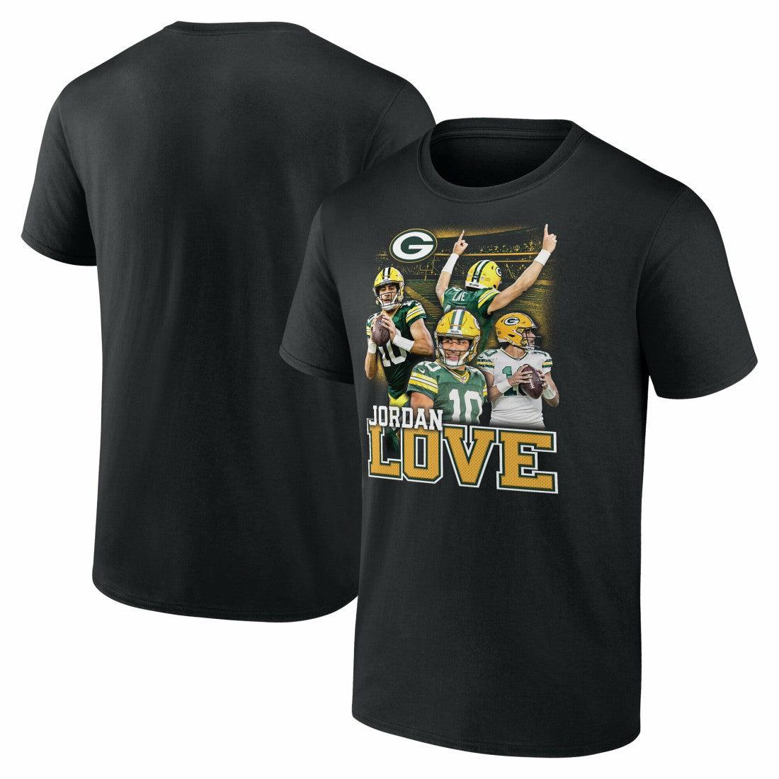 Jordan Love Green Bay Packers Notorious Player Graphic T-Shirt - Black cheap