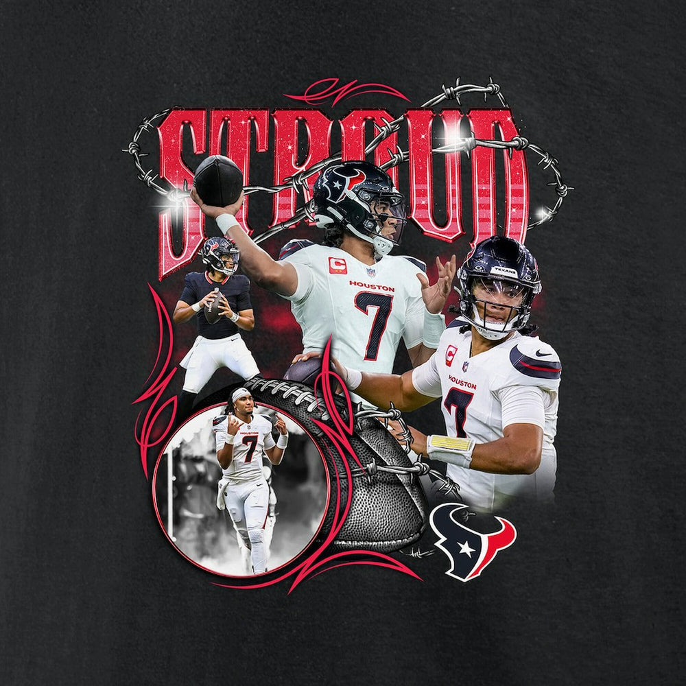 C.J. Stroud Houston Texans Notorious Player Graphic T-Shirt - Black online